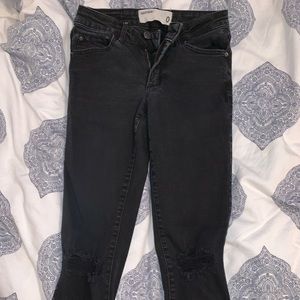 black high wasted Garage jeans, size 0